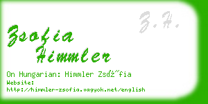 zsofia himmler business card
